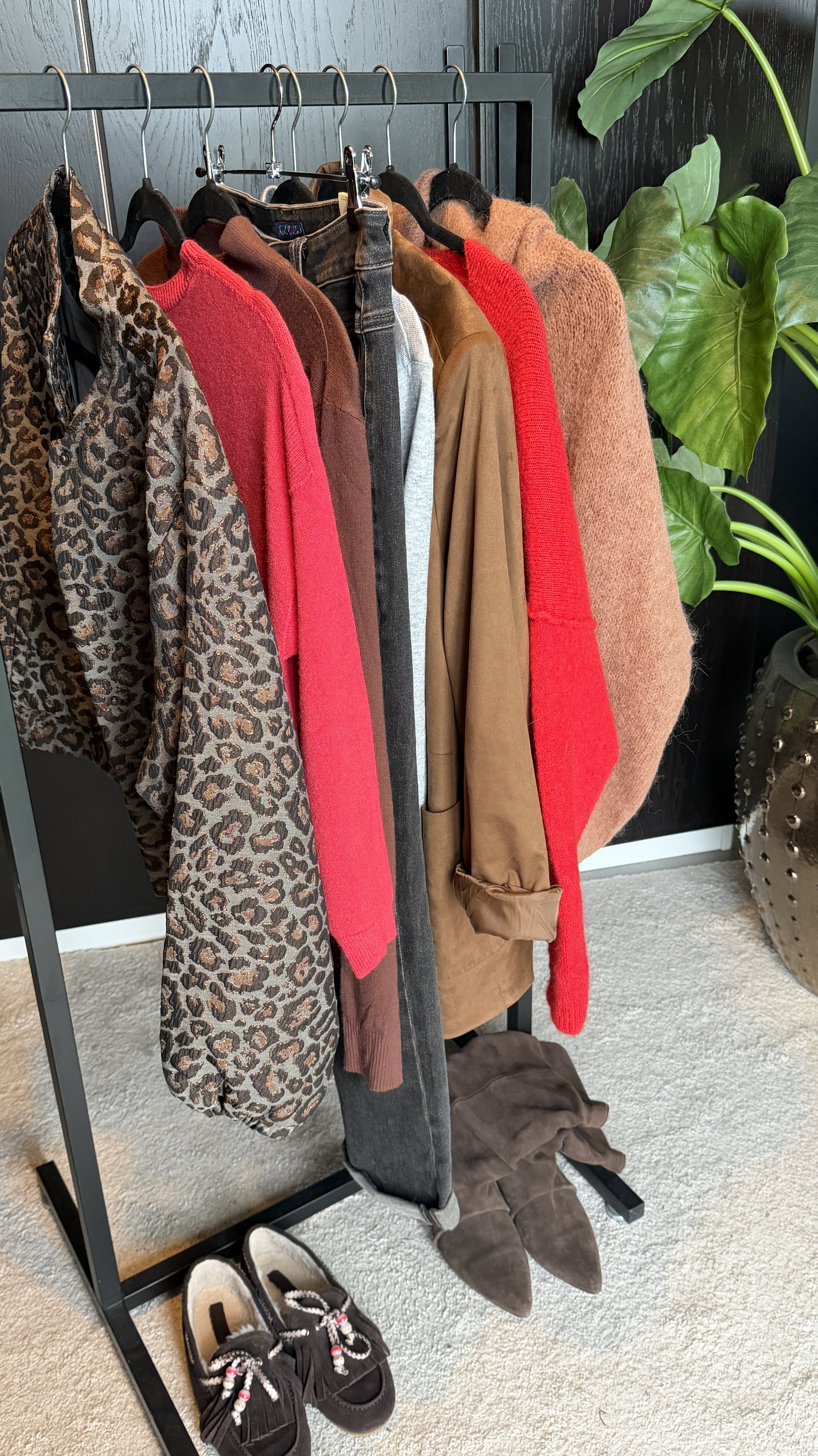 Casey overdye brown tinted mix & match gedragen